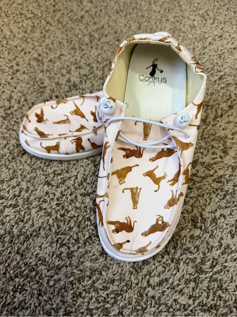 Womens cheetah-Print Slip-On Shoes